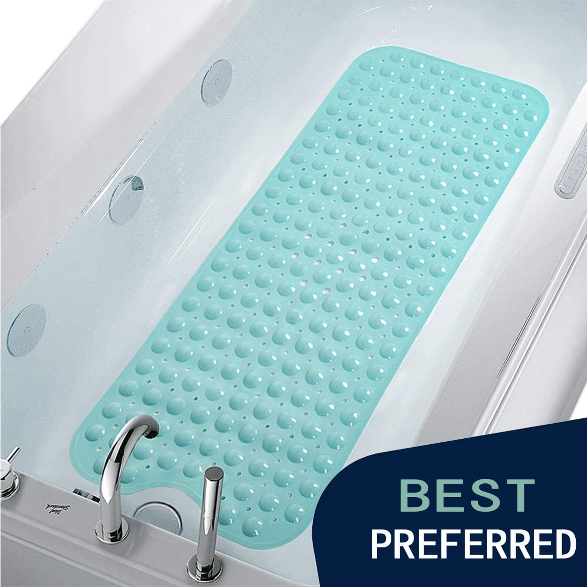 "MEKBOK Anti-Skid Large Bathtub/Shower Mats, Non-Slip Bath Mat (39""x16 ...