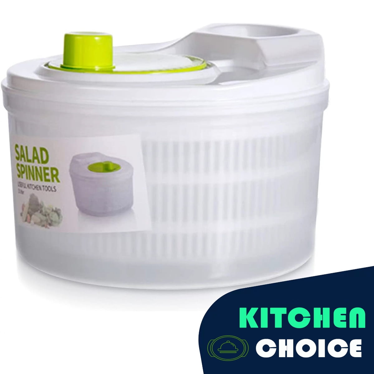 MEKBOK Capacity 3L Salad Spinner Vegetable Washer Fruit Vegetable Bowl