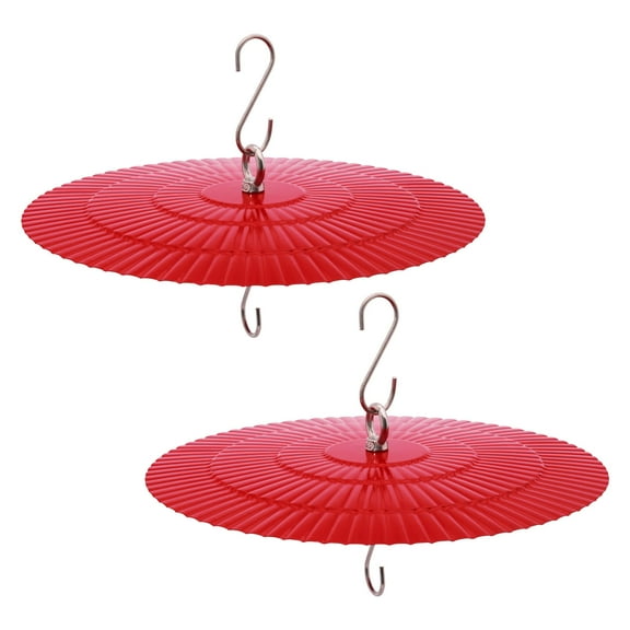 MEKKAPRO Bird Feeder Rain Guard 2 Pack - Durable Metal Hummingbird Feeder Umbrella for Shade, Bird Feeder Weather Guard, Bird Feeder Covers for Rain, Squirrel Baffles for Bird Feeders