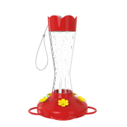 MEKKAPRO Outdoor Hummingbird Feeder Made from Glass, 10 Ounces