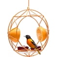 thumbnail image 1 of MEKKAPRO Sun Oriole Feeder for Outdoors, Jelly and Orange Metal Bird Feeder, (2 Cups), 1 of 7