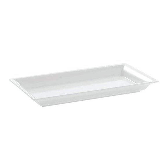 MEL19 Endurance Melamine Rectangular Platter, 14.25" x 7.5", White