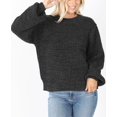 thumbnail image 1 of MELANGE BALLOON SLEEVE SWEATER (Small), 1 of 2