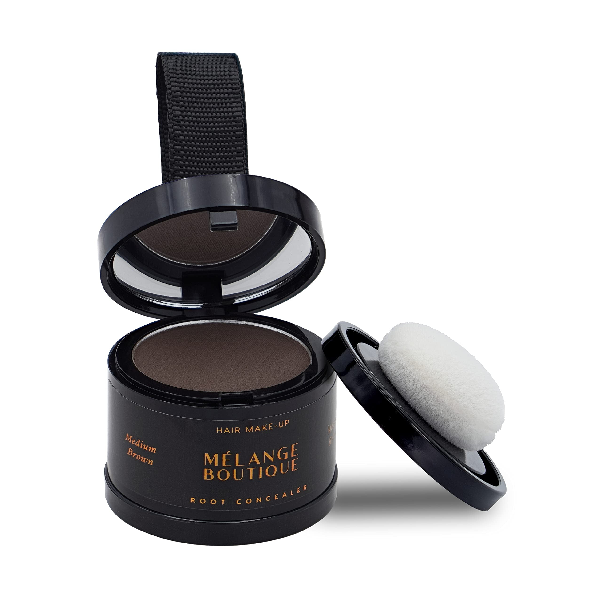 MELANGE BOUTIQUE Hairline Powder .. Instant Formula (Medium brown) .. Root Touchup Hair Loss