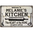 thumbnail image 1 of MELANIE'S Kitchen Farmhouse Sign Gift 8x12 Metal 208120033191, 1 of 1
