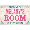thumbnail image 1 of MELANY'S Room Kids Bedroom Sign 8x12 Metal Sign 208120089492, 1 of 1