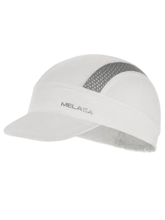 Baseball Cap, Cooling Mesh Trucker Caps Helmet Liner with Sun Visor, Flat Brim Hats for Men Women(White)