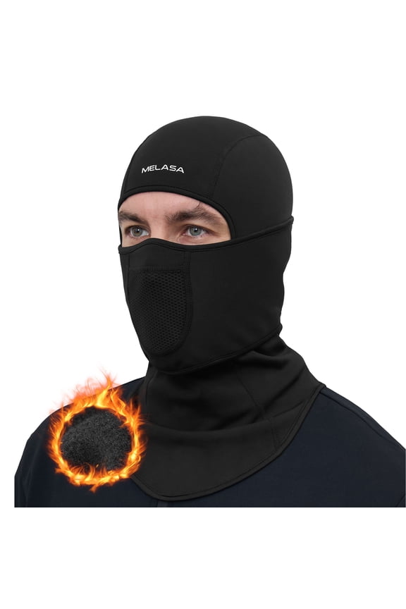 Winter Balaclava Face Mask for Men Women, Thermal Fleece Ski Mask with Movable Face Cover for Skiing, Snowboarding(Digital Camo)