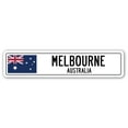 thumbnail image 1 of MELBOURNE AUSTRALIA Street Sign Australian flag city country road wall gift, 1 of 5