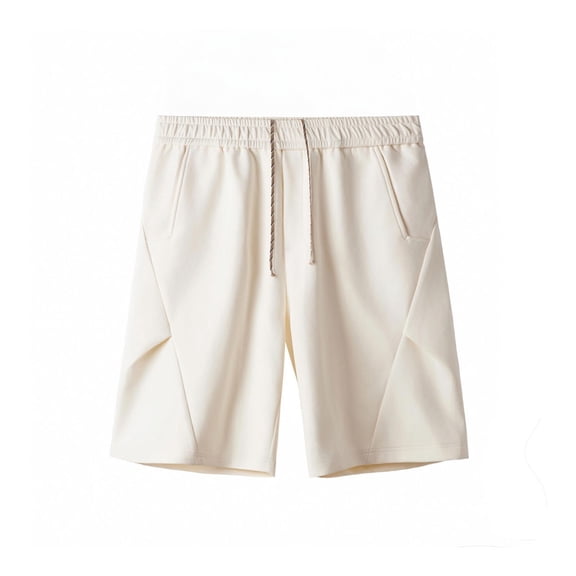 MELDVDIB Casual Shorts for Mens Lightweight Drawstring Elastic Waist Activewear Solid Color Summer Trendy Dailywear with Pockets