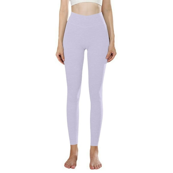 MELDVDIB Fleece Lined Leggings for Women High Elastic Waisted Tights Solid Color Stretch Comfy Warm Joggers Yoga Pants