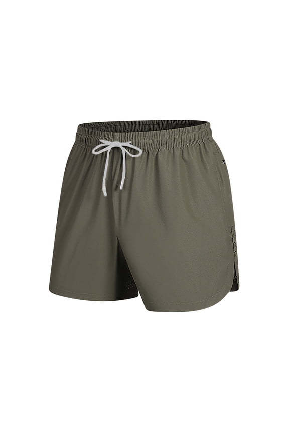 Mens Big and Tall Shorts Side Split Drawstring Elastic Waist Lightweight Streetwear Beach Summer Dailywear with Pockets