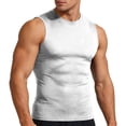thumbnail image 1 of MELDVDIB Mens Crew Neck Tank Tops Quick Dry Stretchy Solid Color Sleeveless Summer Tops Basic Slim Workout Stylish Outfits, 1 of 4