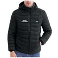 thumbnail image 1 of MELDVDIB Mens Heated Jackets USB-Powered Electrical Heating Hooded Puffer Jackets with 21 Adjustable Heating Areas Warm Outdoor Winter Wear, 1 of 7