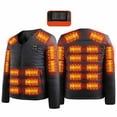 thumbnail image 1 of MELDVDIB Mens Heated Jackets USB-Powered Electrical Heating V-Neck Puffer Jackets with 24 Adjustable Heating Areas Warm Outdoor Winter Wear, 1 of 9