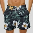 thumbnail image 1 of MELDVDIB Mens Swim Trunks Floral Printed Quick Dry Beach Shorts Fashion Casual Loose Drawstring Waisted Beach Swimsuits, 1 of 5