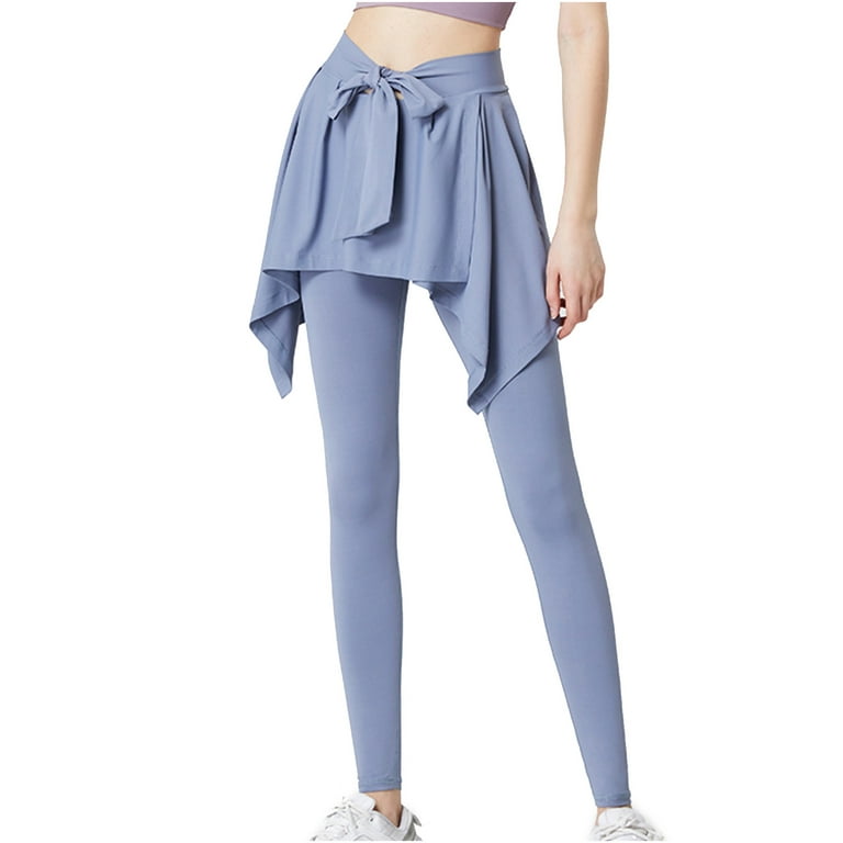 Workout Outfits Pants for Women Tennis Skirted Leggings with