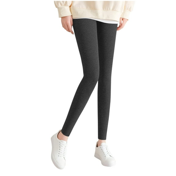 MELDVDIB Ribbed Leggings for Women High Elastic Waisted Tights Solid Color Stretch Comfy Thermal Warm Joggers Yoga Pants