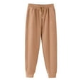 thumbnail image 1 of MELDVDIB Sweatpants Women Drawstring Elastic Waist Comfy Fall Winter Joggers Fashion Casual Solid Color Hiking Pants with Pockets Khaki L, 1 of 3