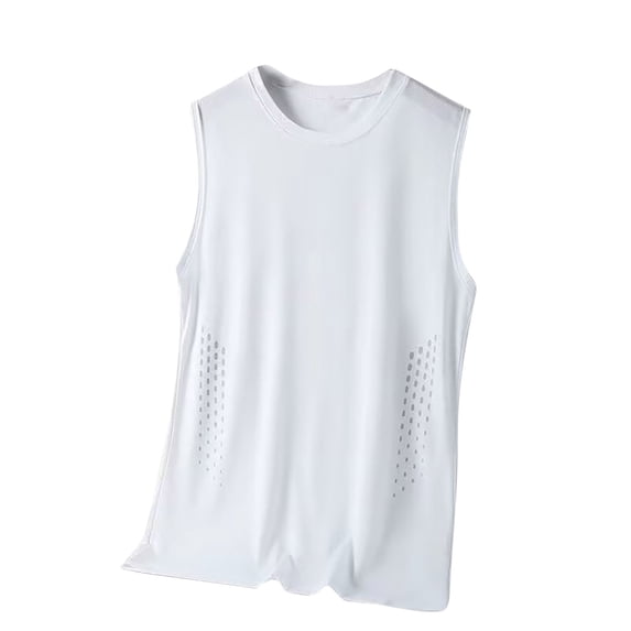MELDVDIB Tank Tops for Mens Big and Tall Quick Dry Crew Neck Stretch Sleeveless T-Shirts Gym Running Workout Basic Tees