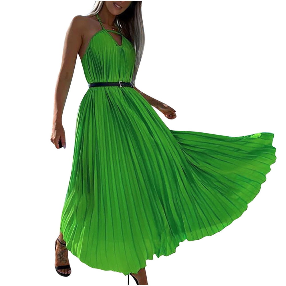 Long Flowy Green Dress Emerald Green Long Flowy Dress Flowy Prom Dress Long Green  Flowy