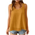 thumbnail image 1 of MELDVDIB Womens Boho Tank Tops Double Layer Gauze Loose Solid Color Summer Tops Fashion Casual Floral Strap Light Weight Camisole, 1 of 8