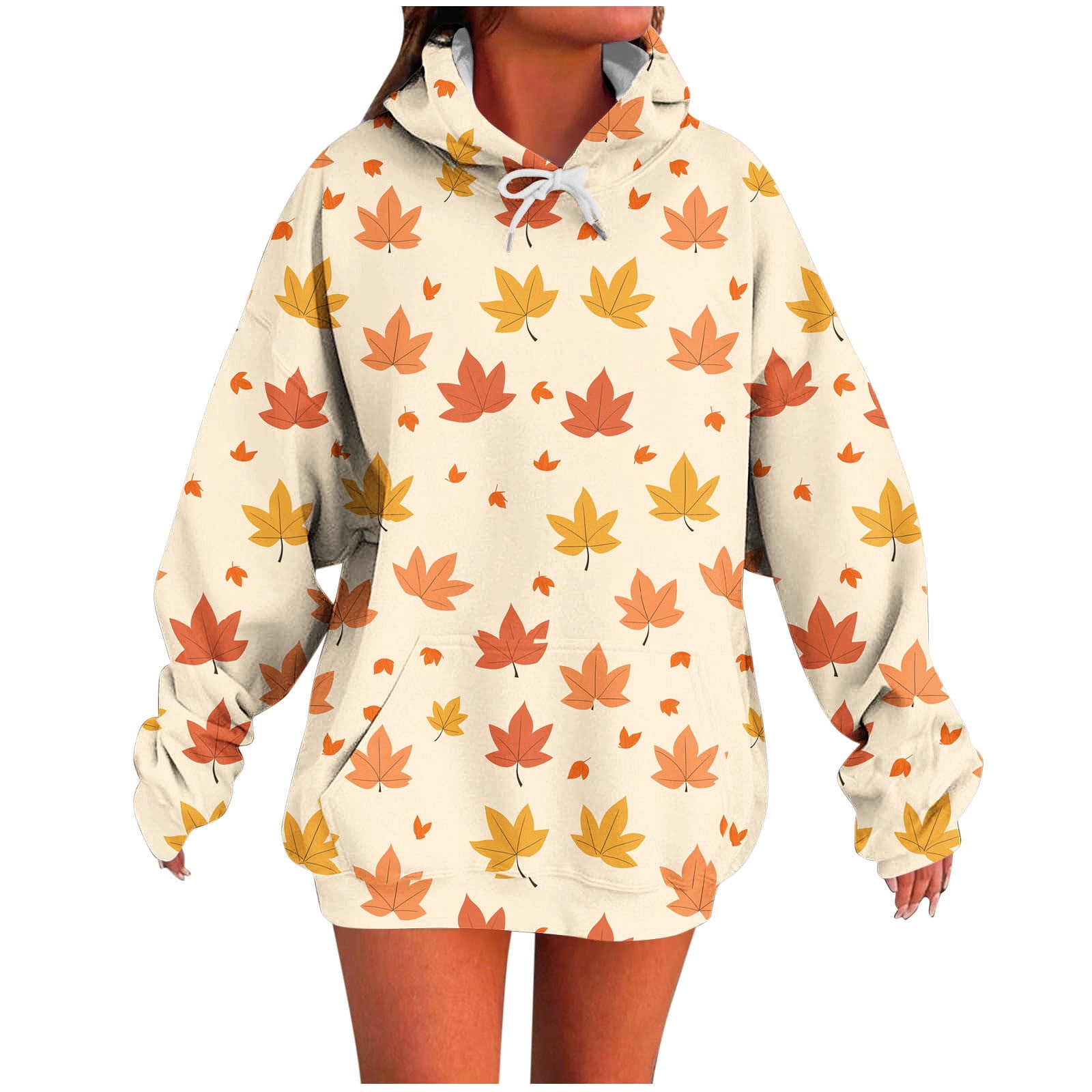Women's Autumn Maple Leaf Pullover Sweater main image 1