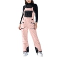thumbnail image 1 of MELDVDIB Womens Overalls Waterproof Windproof Insulated Ski Suit One-Piece Ski Pants Jumpsuit Suspender Pants Ski Pants with Pockets, 1 of 9