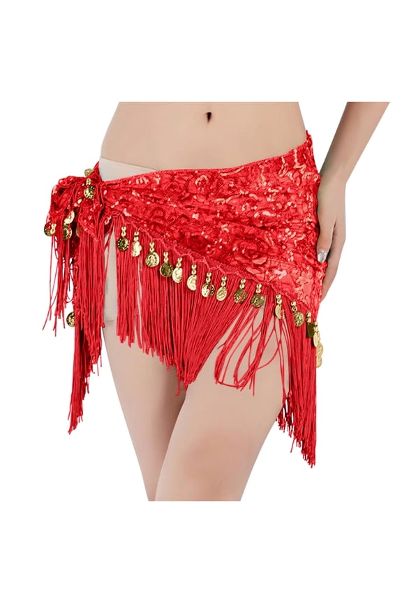 Womens Sequin Skirts Fringe Flared Fashion Casual Skater Skirts Summer Elegant Loose High Waist Light Weight Mini Skirts