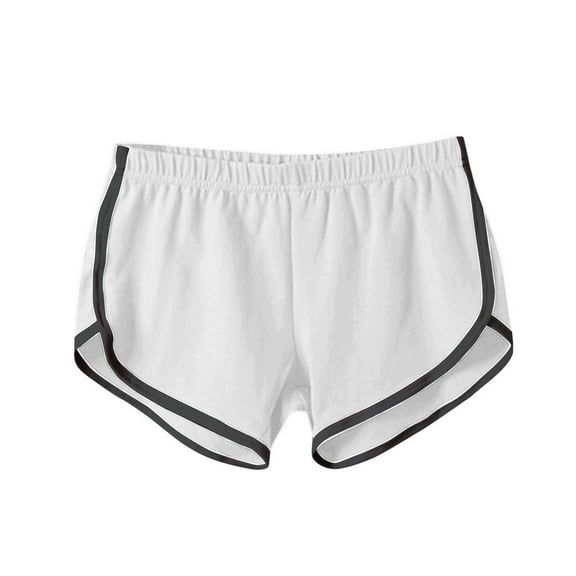 MELDVDIB Womens Shorts Elastic Drawstring Waist Solid Color Daily Wear Light Weight Lounge Beach Vacation Summer Wear