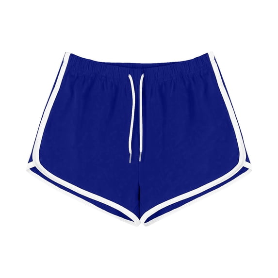 MELDVDIB Womens Workout Shorts Color Block Drawstring Elastic Waist Soft Yoga Shorts Gym Summer Running Hiking Activewear