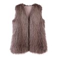 thumbnail image 1 of MELDVDIB Womens Zip-Up Veat Coats Fuzzy Fleece Fashion Casual Cropped Jackets Fall Winter Long Sleeve Warm Lounge Outwear Tops, 1 of 3