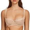 thumbnail image 1 of MELENECA Balconette Underwire Sexy Lace Bra for Women Beige 38B, 1 of 5