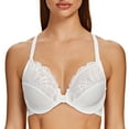 thumbnail image 1 of MELENECA Female Racerback Front Closure Unlined Underwire Bra for Women White 36E, 1 of 6