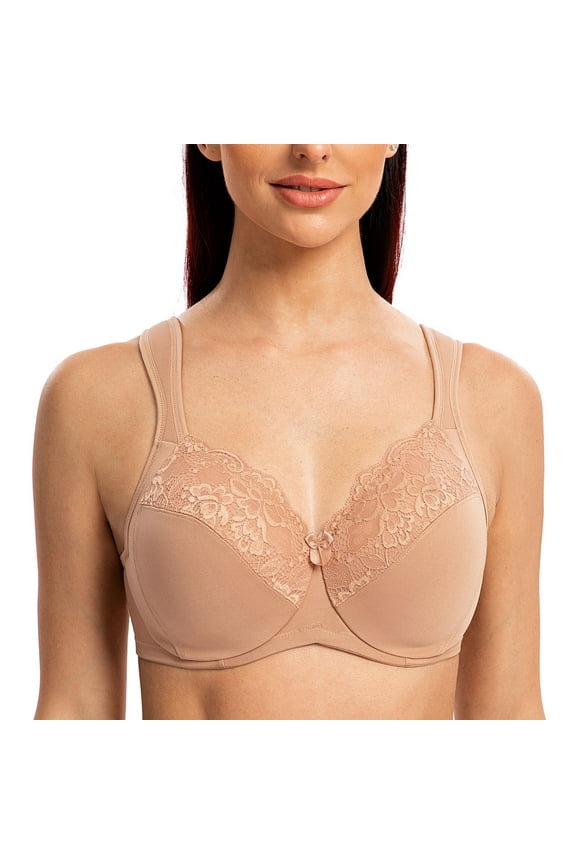 Underwire Minimizer Bra for Women Cappuccino 36G