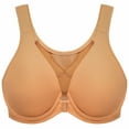 thumbnail image 1 of MELENECA Women's Front Closure Bras Plus Size Unlined Underwire Back Support Posture Bra Taupe 36DD, 1 of 7