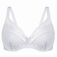 thumbnail image 1 of MELENECA Women's Minimizer Bras for Large Bust Underwire Plus Size Full Coverage Lace Bras White 34F, 1 of 7