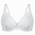thumbnail image 1 of MELENECA Women's Minimizer Bras for Large Bust Underwire Plus Size Full Coverage Lace Bras White 48E, 1 of 7