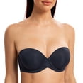 thumbnail image 1 of MELENECA Women's Stay Put Padded Cup with Lift Underwire Push Up Strapless Bras Navy Blue 38DD, 1 of 3