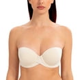 thumbnail image 1 of MELENECA Women's Stay Put Padded Cup with Lift Underwire Push Up Strapless Bras Sand Dollar 38E, 1 of 4