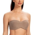 thumbnail image 1 of MELENECA Women's Strapless Bras for Large Bust Minimizer Unlined with Underwire Clear Strap Brown Heather 32C, 1 of 3