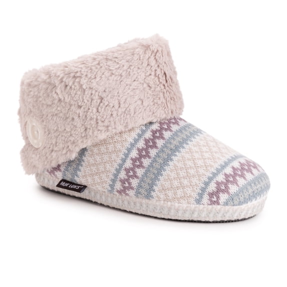 MUK LUKS Womens Melinda Bootie Slippers