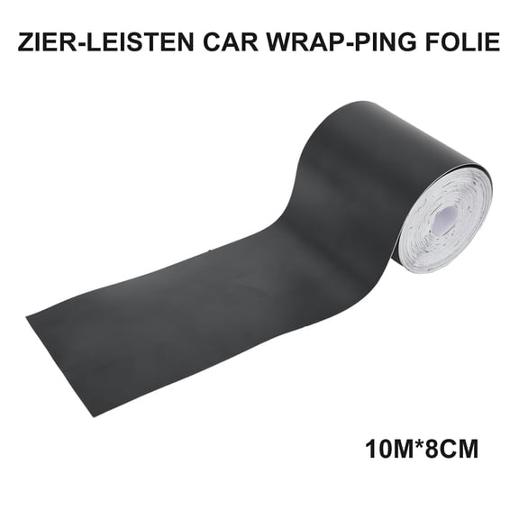 MELIVO 1 Roll Car Matte Black Sticker Out Chrome Delete Vinyl Wrap Auto Decals Door Glass Trim Stickers 10Meter X 8cm