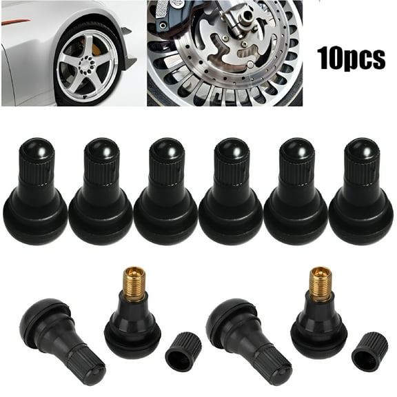 MELIVO 10pcs Tubeless Tire Valve Stems for ATV, Lawn Mower, Etc.