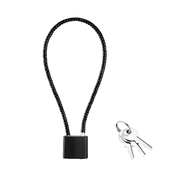 MELIVO 14.96 Inch Bike Lock with Key Shear-Resistant Steel Cable Bicycle Lock