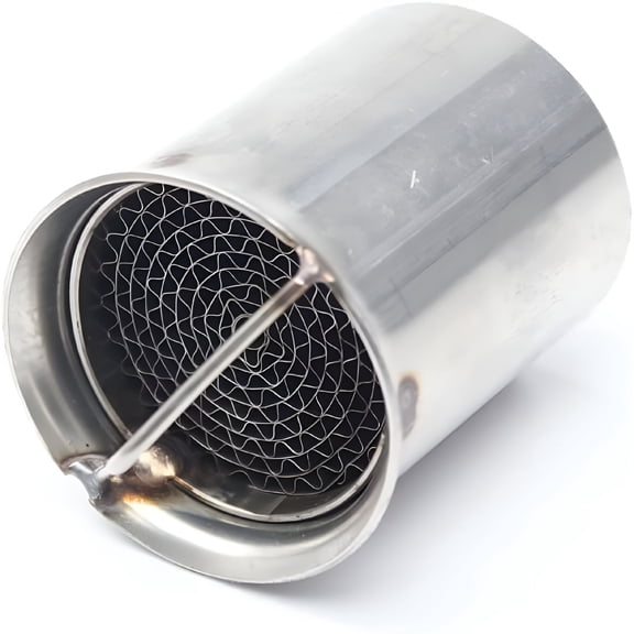 MELIVO 2 Inch Exhaust Baffle Silencer Muffler, Stainless Steel DB Killer Insert for Motorcycle Exhaust Pipes, High Temp Resistant Noise Reducer