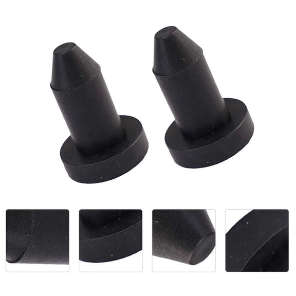 MELIVO 2 Pcs Round Kayak Drain Plug Black Rubber Prevent Water Entry