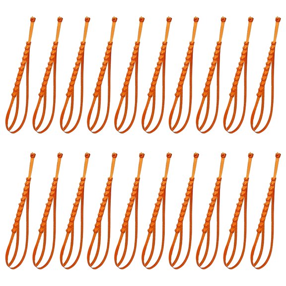 MELIVO 20PC Car Tire Anti-Slip Snow Chains Universal Emergency Traction Zip Ties for Cars and Off-Road Vehicles, Heavy-Duty Winter Tire Straps for Snow Mud Ice, Quick Install Design