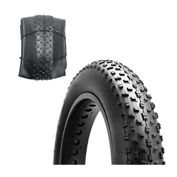 MELIVO 26x4 inch Tire 1 piece Bike Tire For Fat Tire Bike and Electric Bike Off Road Knobby Tire 20 PSI