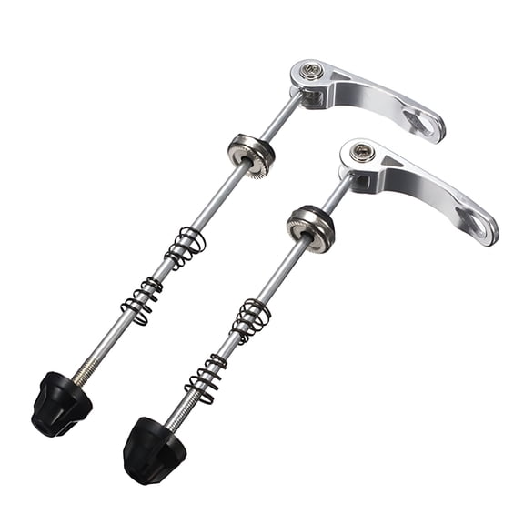 MELIVO 2x Set Bike Bicycle Wheel Hub Front and Rear Tire Quick Release QR Skewer